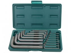 Kpl. kluczy wpustowych gietych TORX 16szt. T6-T70