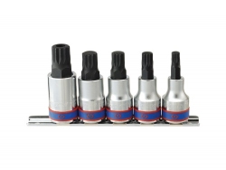 Kpl. nasadek z końcówką Spline 1/2"  5cz. M8-M16 King Tony