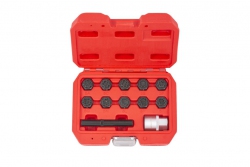 Zestaw kluczy do śrub antykradzieżowych MERCEDES, 12 szt.