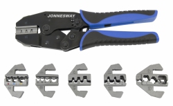 Szczypce do konektorów z wymiennymi szczękami, zestaw 7szt.