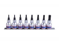 Kpl. nasadek z końcówką Torx 3/8"  8cz. T15-T50 King Tony