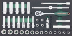 Kpl. 36szt. narzędzi 3/8