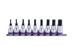 Kpl. nasadek z końcówką 6-kąt. 3/8"  9cz. 3-12mm King Tony