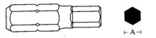 Końcówka 6-kątna ampulowa 1/4"