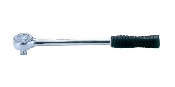 Grzechotka 1/2" 45z L-300mm uchwyt gumowy
