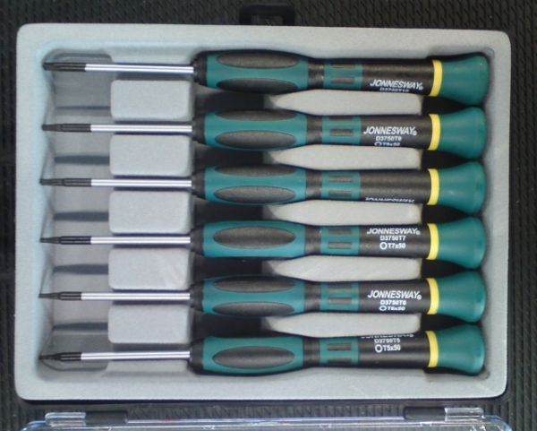 Kpl. wkrętaków precyzyjnych TORX 6szt.T5-T10