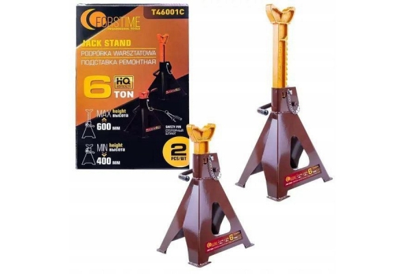 Kobyłki podstawki podpory samochodowe 6t (komplet 2szt) (h min 400mm, h max 600mm)