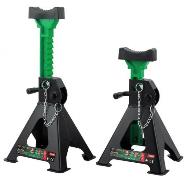 Kobyłki podstawki podpory samochodowe x2 3 t 295-415 mm z blokadą Rockforce Rockforce