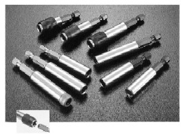 Magnetyczny uchwyt końcówek 1/4"  L-75 z pierścieniem