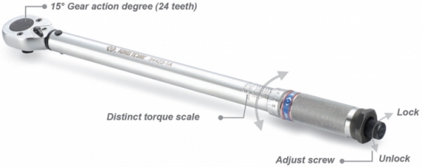 Klucz dynamometryczny  1/4"    5-25 Nm  KING TONY