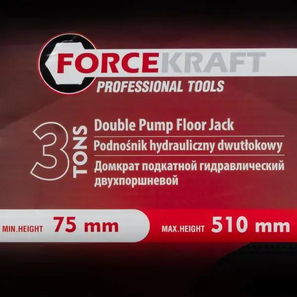 Podnośnik hydrauliczny przesuwny 3T niskoprofilowy Forcekraft