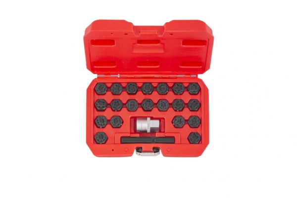 Zestaw kluczy do śrub antykradzieżowych VAG, 22 szt.