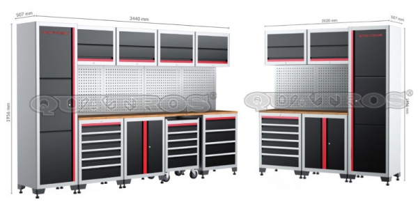 Komplet mebli warsztatowych 23szt. QUATROS Komplet mebli warsztatowych 23szt. QUATROS