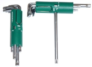 Kpl. kluczy TORX giętych długich w obsadzie 8szt.