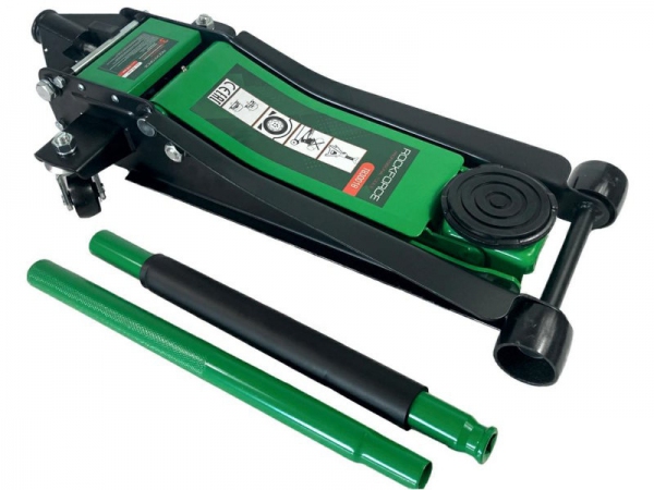 Podnośnik hydrauliczny przesuwny 3T niskoprofilowy Rockforce zielony
