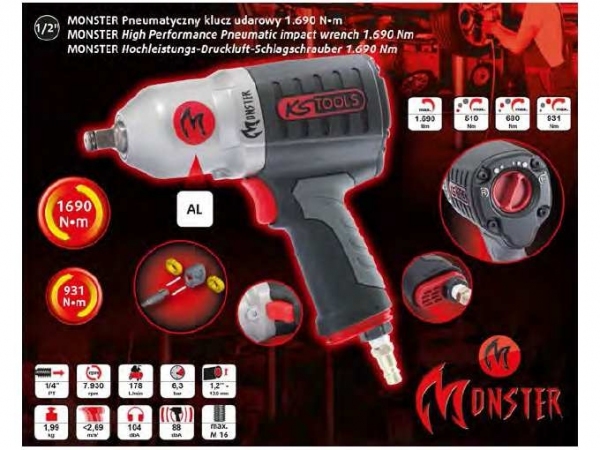 Zestaw promocyjny KS Tools 2szt. - klucz pneumatyczny + dynamometryczny