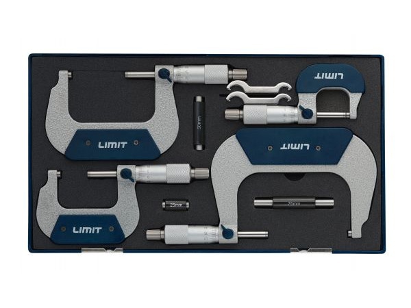 Zestaw mikrometrów 0-100mm 4szt. Limit