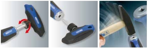 Kpl. wkrętaków do pobijania ERGOTORQUEmax 7-cz. KS TOOLS