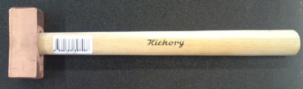 Młotek miedziany z trzonkem hikorowym