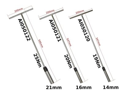Klucz do świec 21mm z pokrętłem z momentem 25Nm