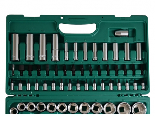 Kpl. kluczy nasadowych 1/2" i 1/4" 94 szt. Honiton