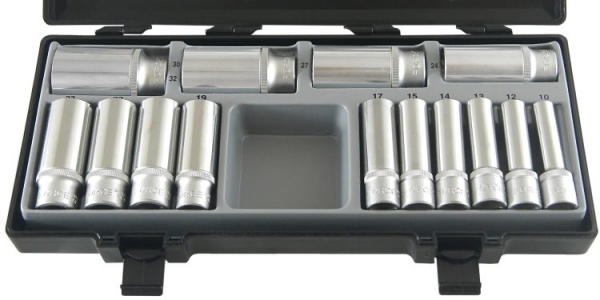 Zestaw nasadek 12-kąt. długich 1/2" 14cz. Force