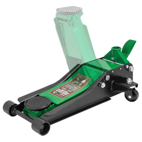 Podnośnik hydrauliczny przesuwny 3T niskoprofilowy Rockforce zielony