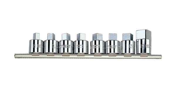 Kpl. nasadek trzpieniowych 1/2"  8szt. kwadrat 8 - 19mm