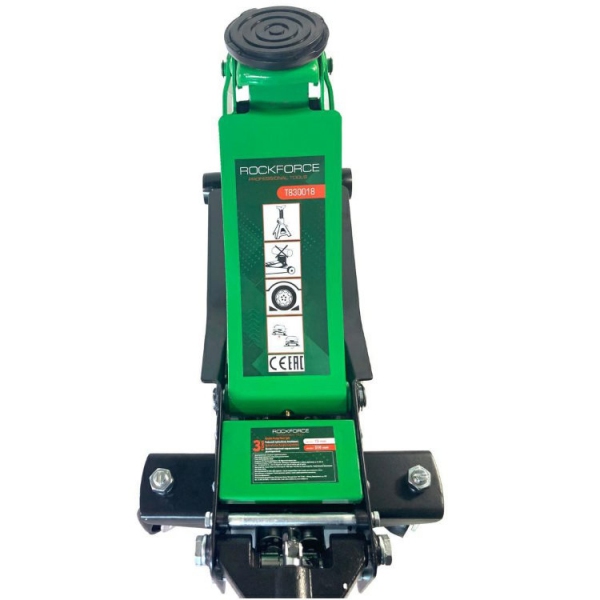 Podnośnik hydrauliczny przesuwny 3T niskoprofilowy Rockforce zielony