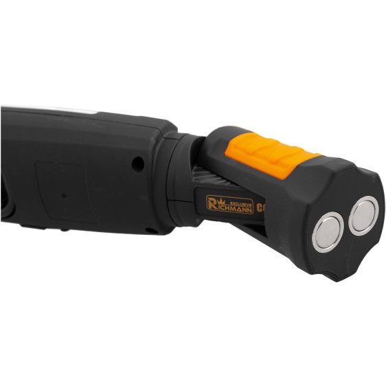 Lampa 3W + 6 LED akumulator, obrotowa 360* magnetyczna RICHMANN